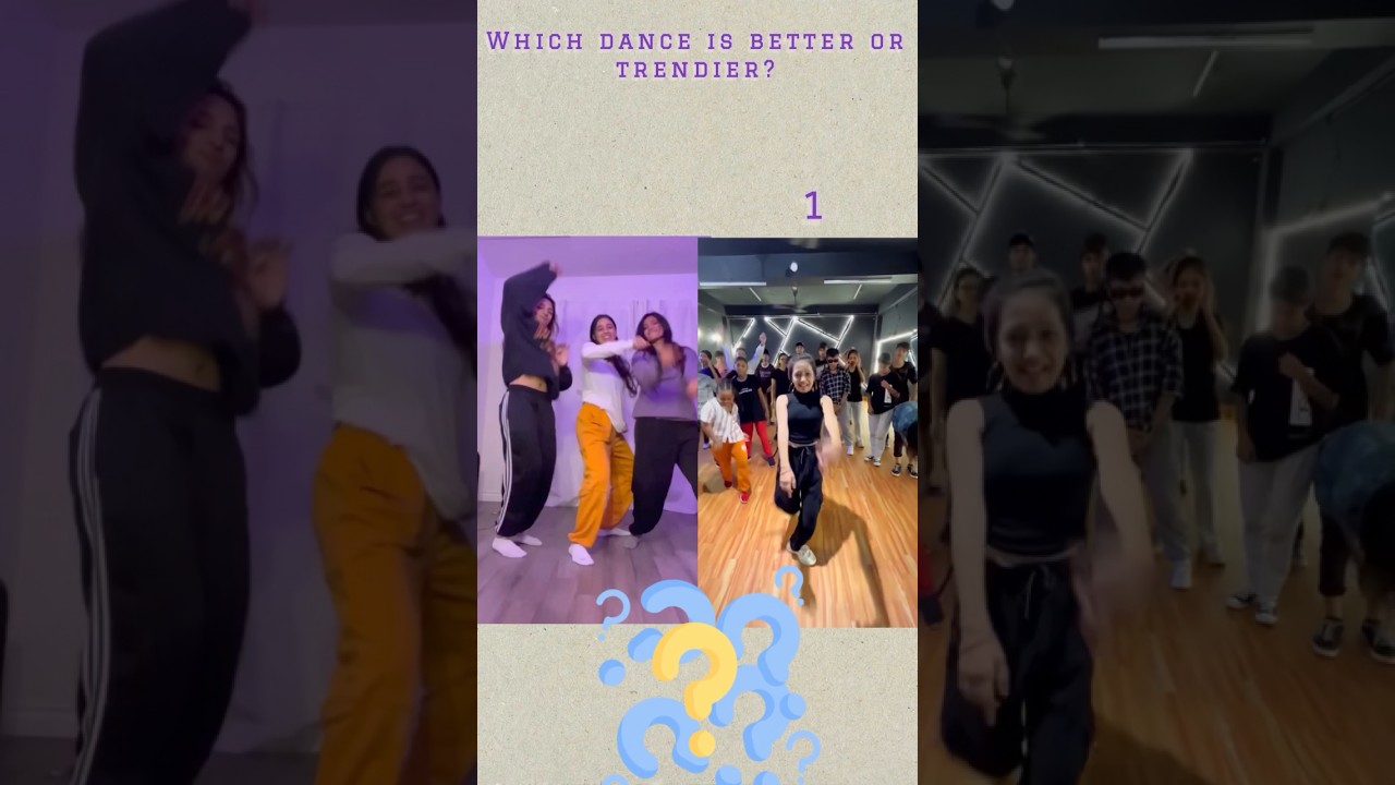 Which dance is better trendier?#shorts #dance #trending #tiktok #quizhub
