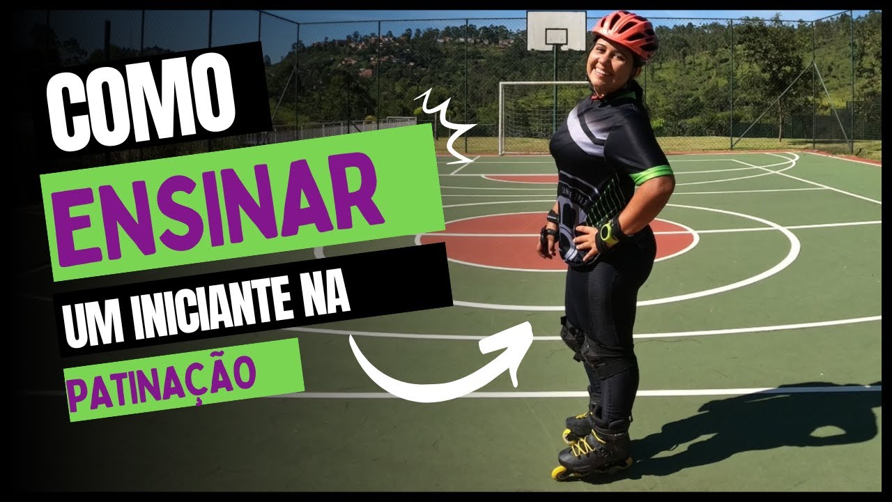 Como ensinar um iniciante na patinação