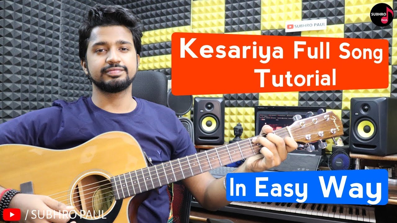 Kesariya Tera Guitar Chords | Guitar Lesson/Tutorial For Beginners | Intro, Arijit Singh, Brahmastra