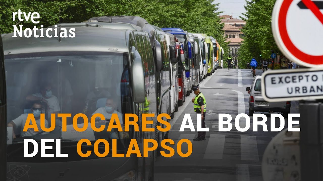 AUTOCARES parados y vac&iacute;os, al borde del colapso | RTVE