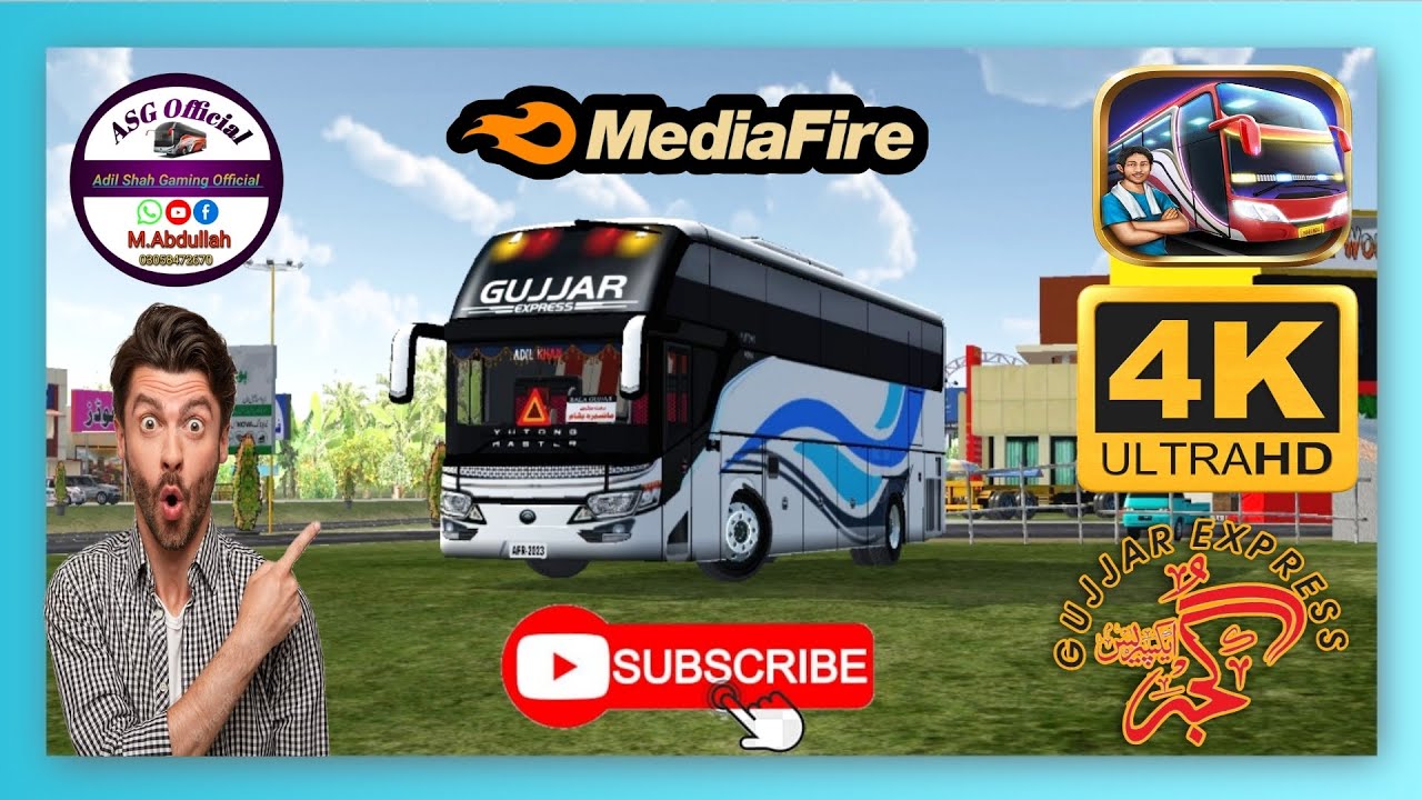 GUJJAR EXPRESS Livery by Adil Shah Gaming Official #gujjar #express#bussid#update#bussimulator