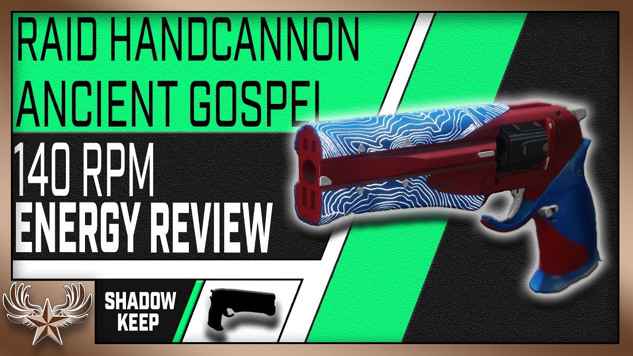 The Raid hand cannon Ancient Gospel is AMAZING (Destiny 2 shadowkeep)