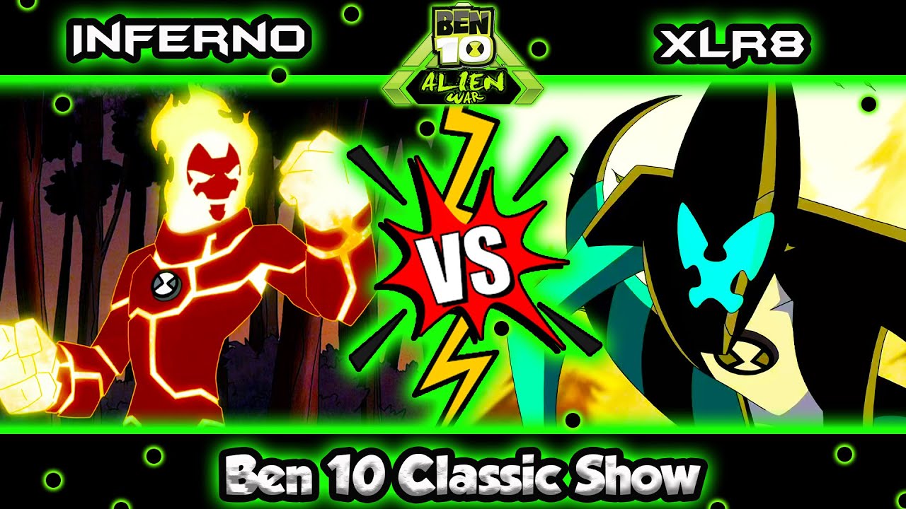 Inferno vs XLR8 (Alien War) - Ben 10 ITA HD
