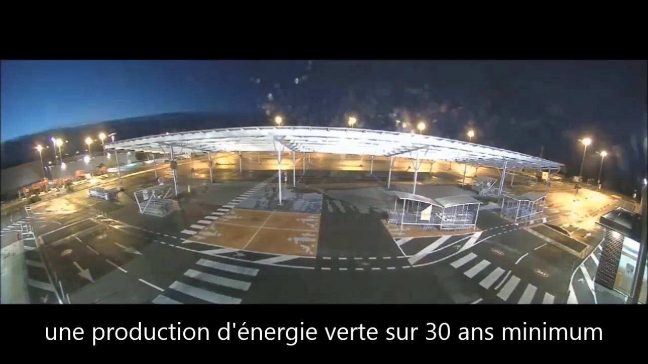 Ombrières Leclerc Langon 2016