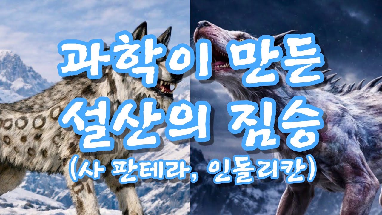 [공룡 동요 만들기 챌린지] (모션 픽쳐) 과학이 만든 설산의 짐승 (사 판테라, 인돌리칸)
