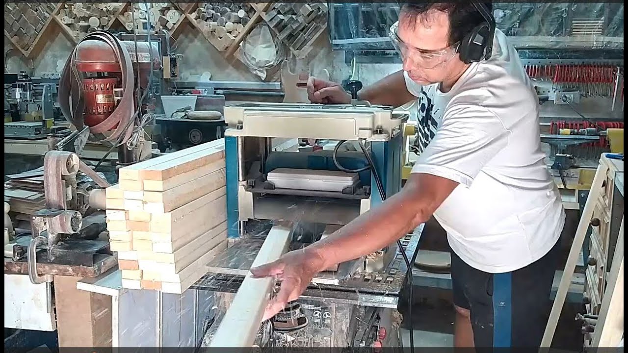 DERRETEU a correia do DESENGROSSO depois que PASSEI na tabua de PINUS #artediamante #makita