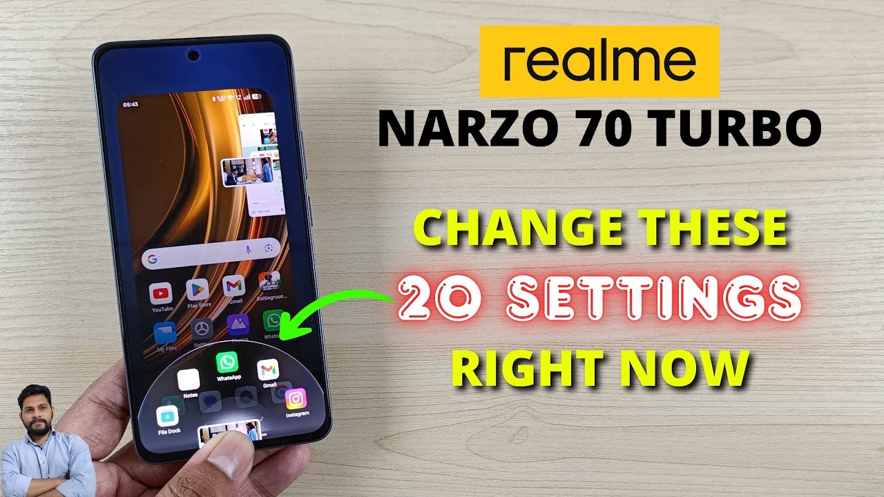 Realme Narzo 70 Turbo 5G: измените эти 20 настроек прямо сейчас