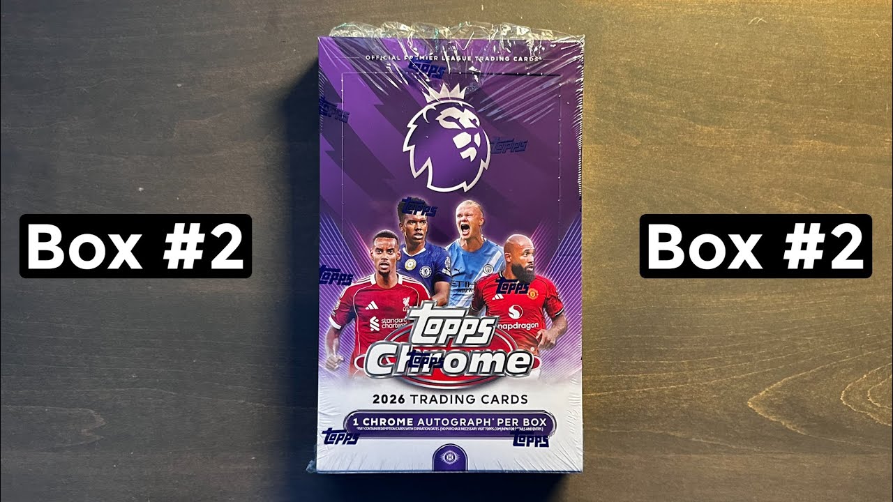 Коллекционная коробка Topps Chrome Premier League 2026 года №2 &mdash; коробка повреждена!