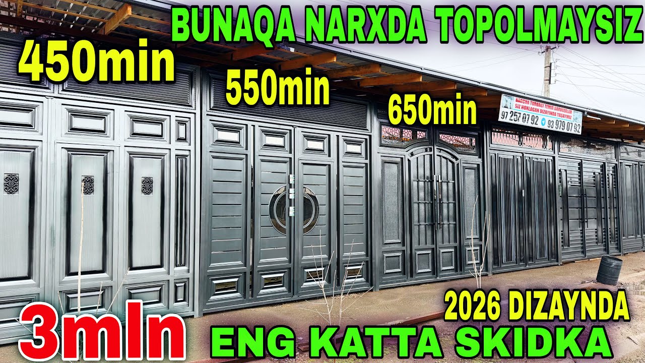 NAMANGAN TEMIR DARVOZA NARXLARIDA KATTA AKSIYA ELON QILINDI ULGURIB QOLING