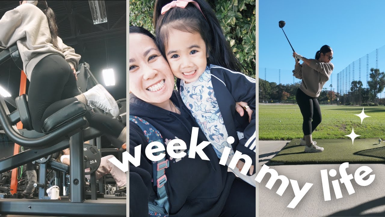 week in my life | jet lag | pokemon cards | golfing | leg day | cooking | grocery haul | new dyson