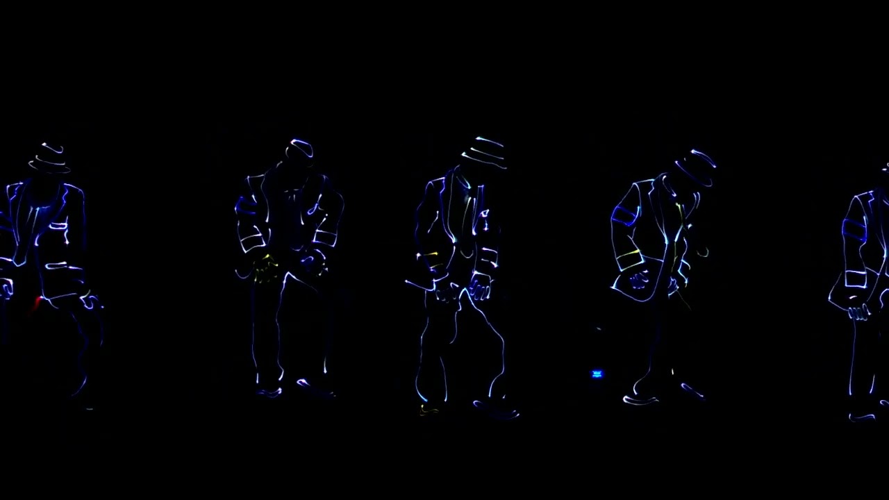 Amazing Tribute to Micheal Jackson LED Tron Act