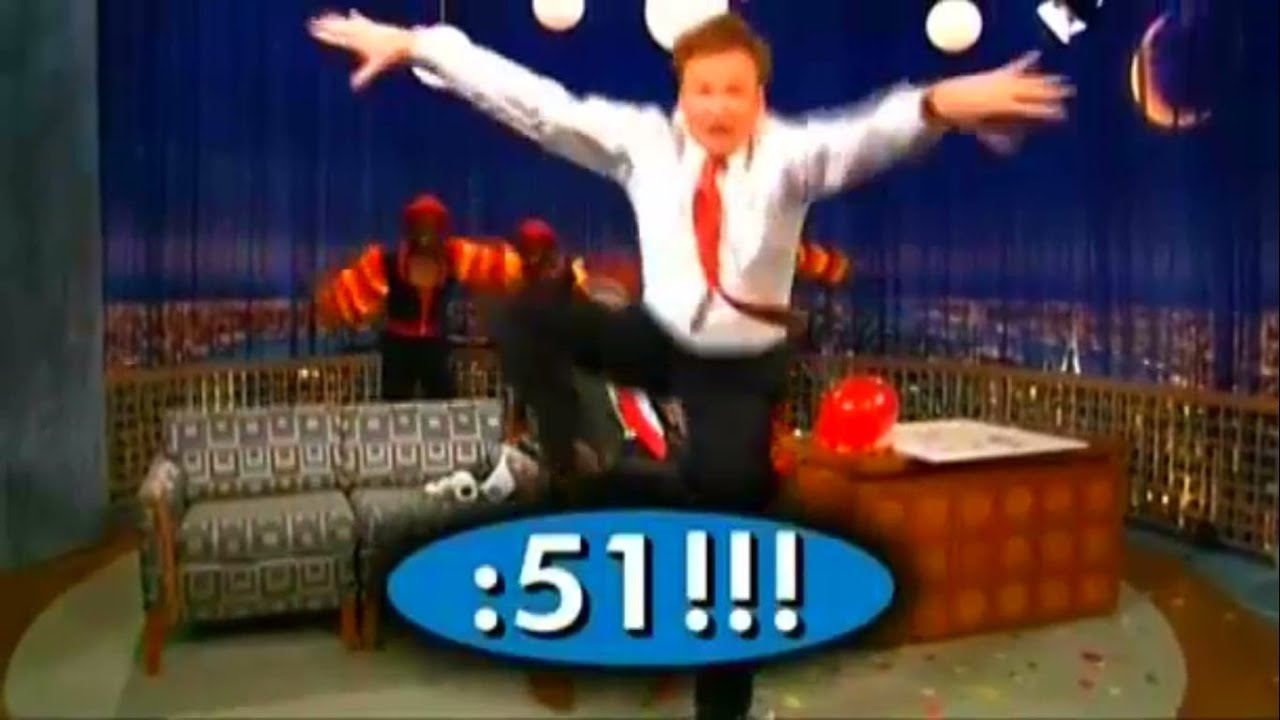 Conan Breaks The Ring Spin Record - Late Night With Conan O'Brien (2008)
