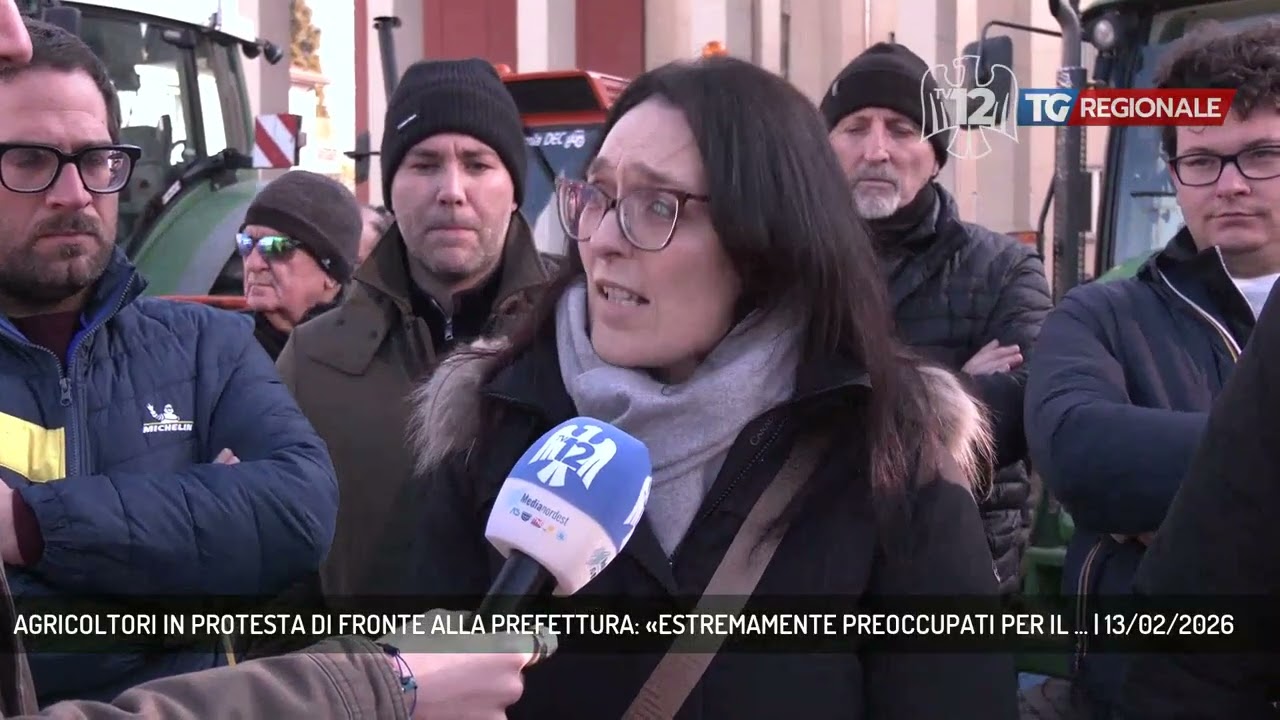 AGRICOLTORI IN PROTESTA DI FRONTE ALLA PREFETTURA: «ESTREMAMENTE PREOCCUPATI PER IL ... | 13/02/2026