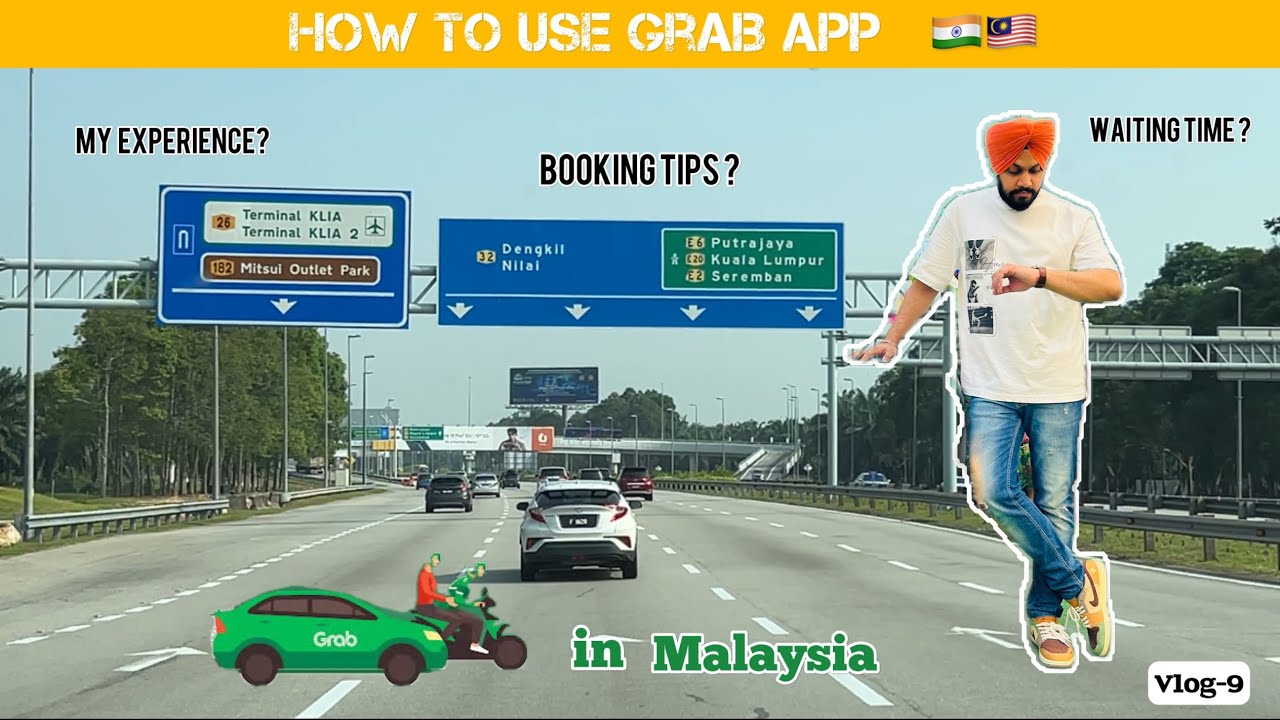 How to use Grab app in Malaysia 🇲🇾 Airport to Hotel #malaysia #kualalumpur #grab #grabcar