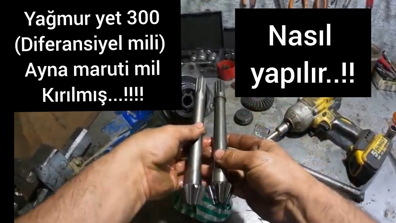 Yağmur Yet 300 Çapa makinası Ayna Maruti dişlisi kırılmış.