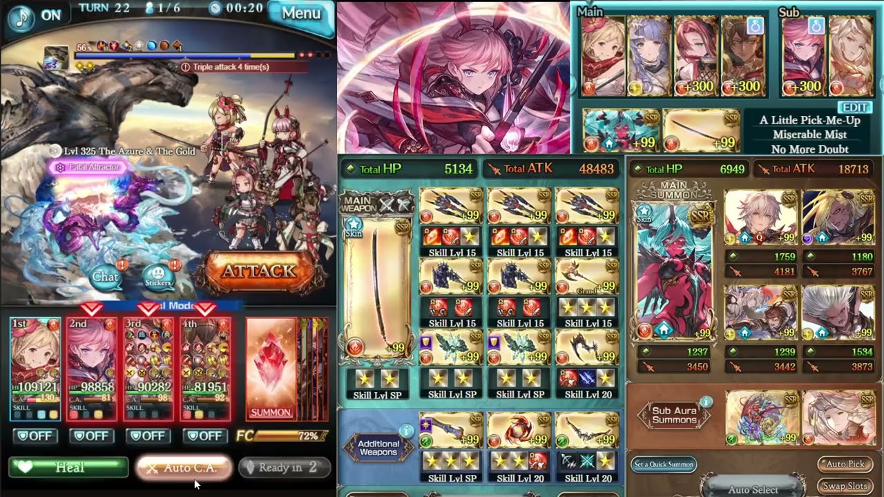 【GBF】Hexa Fire Magna Solo No Destroyer / 【グラブル】天元ソロ 火マグナ