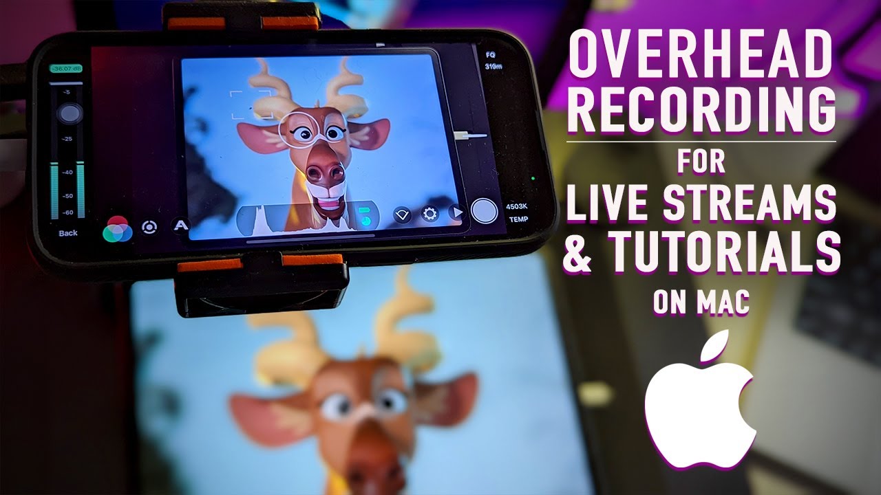 Overhead Tutorial & Live Stream Setup for Digital Art | How to Record Ipad/Tablet & Yourself