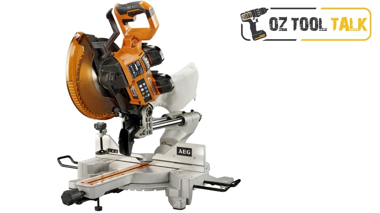 AEG Brushless 254mm Dual 18V Mitre Saw - 10-inch Sliding Compound
