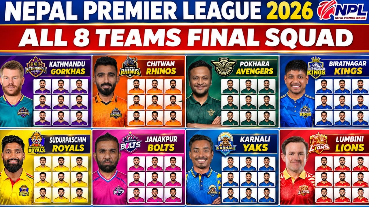 NPL 2026 All Teams Squad | Nepal Premier League Season 3 Full Squads for All 8 Teams | NPL 2026 A...