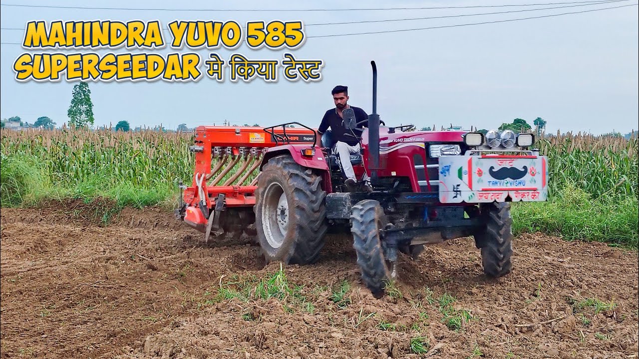 #MahindraYuvo 585 4WD | First Test with Super Seeder | Tractor Performance Review 2025