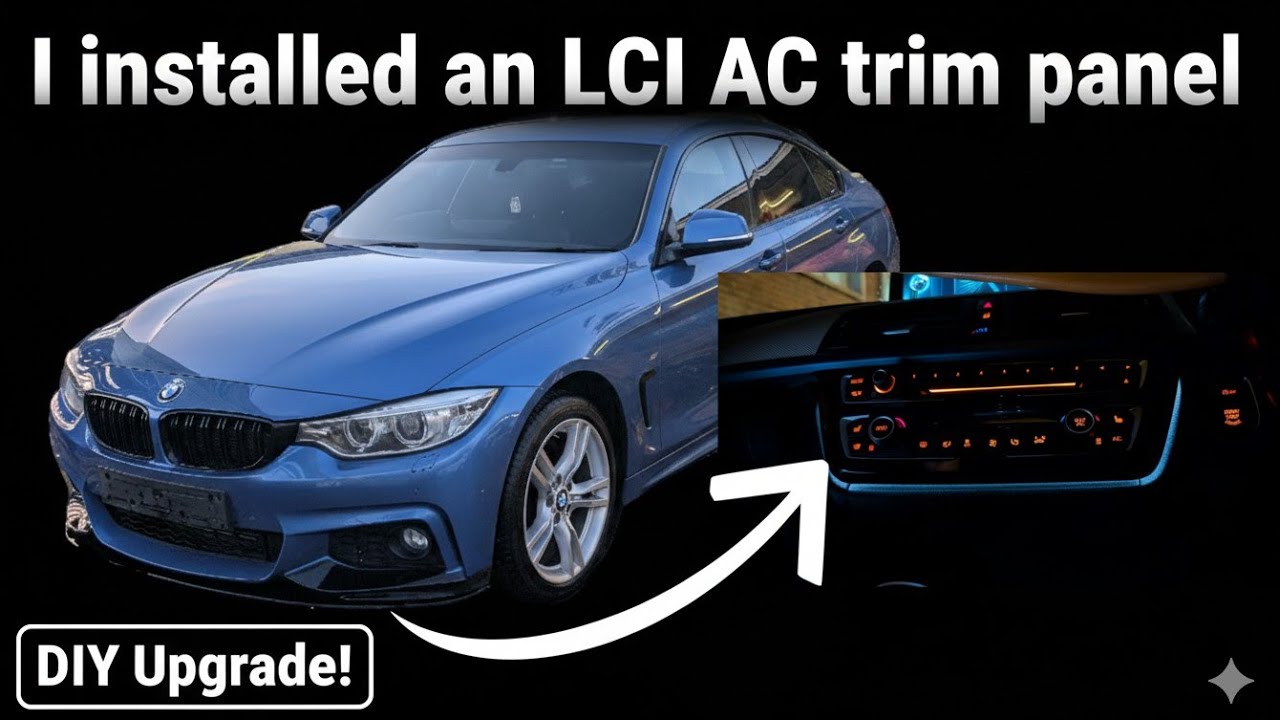 Установка декоративной панели кондиционера LCI на мой BMW F36