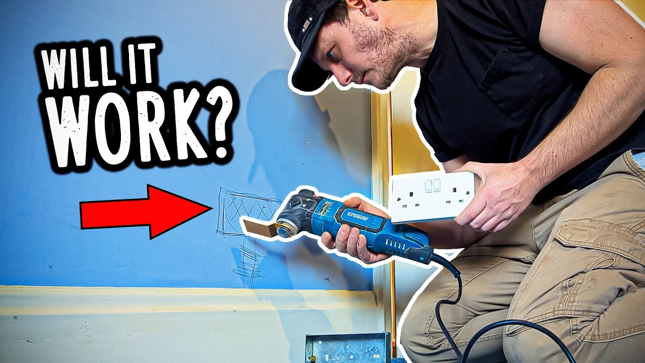 Multitool vs Solid Wall &ndash; Will it Cut a Socket Hole?