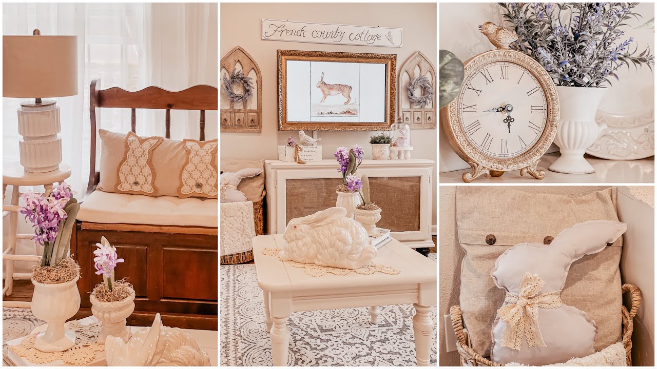 Ideas para decorar económicamente para Primavera 💜🐰| Decora conmigo mi Sala para Primavera 💐
