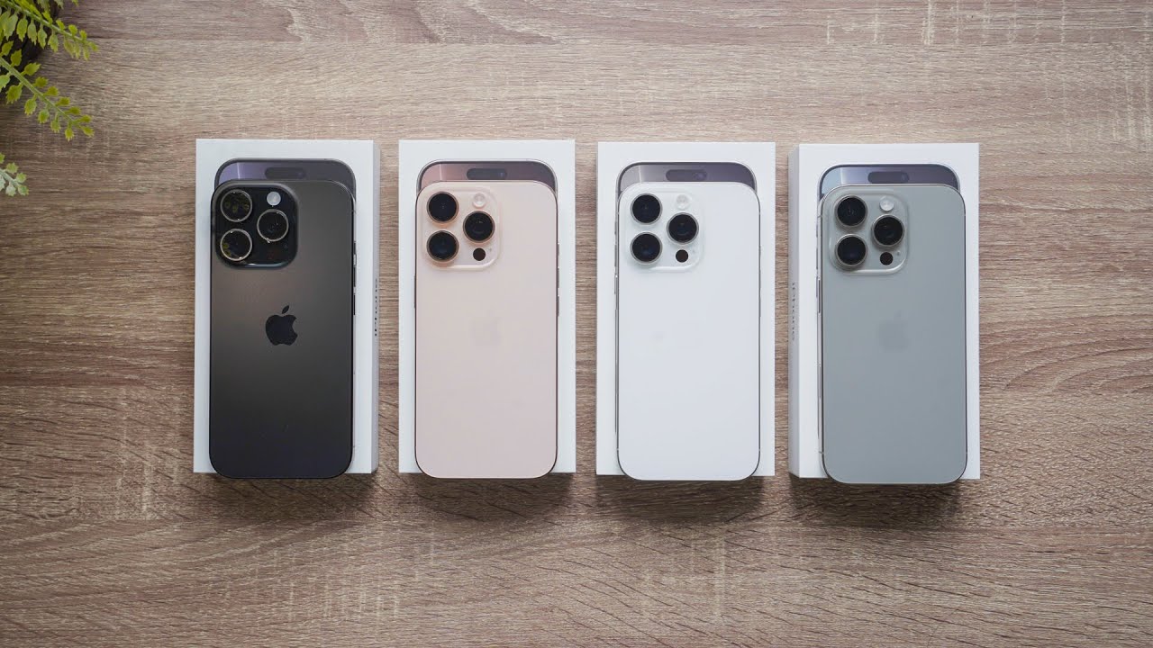 iPhone 16 Pro во всех цветах: «Пустынный титан», черный, натуральный и белый!