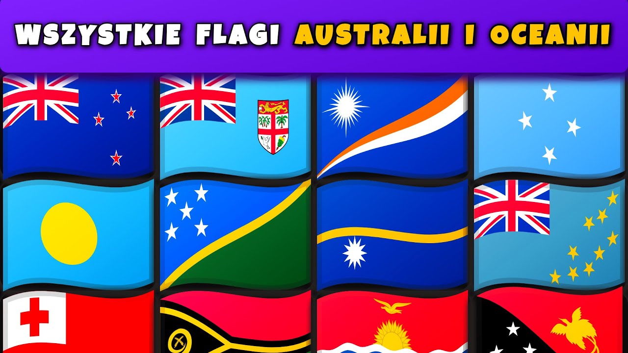 odgadniesz WSZYSTKIE flagi Australii i Oceanii? 🌍🔥 | Quiz Flagi