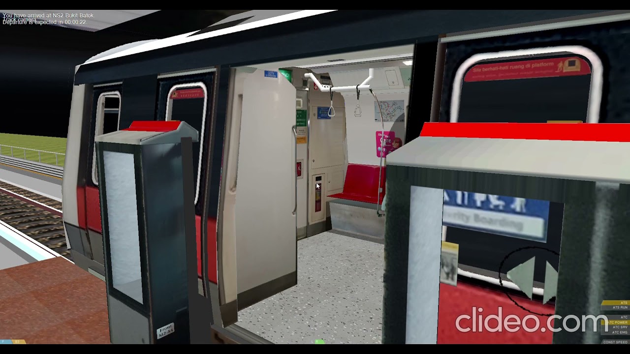 OpenBVE | C151 Set 131/132 PMSM arr. & dep. Bt Batok Stn.