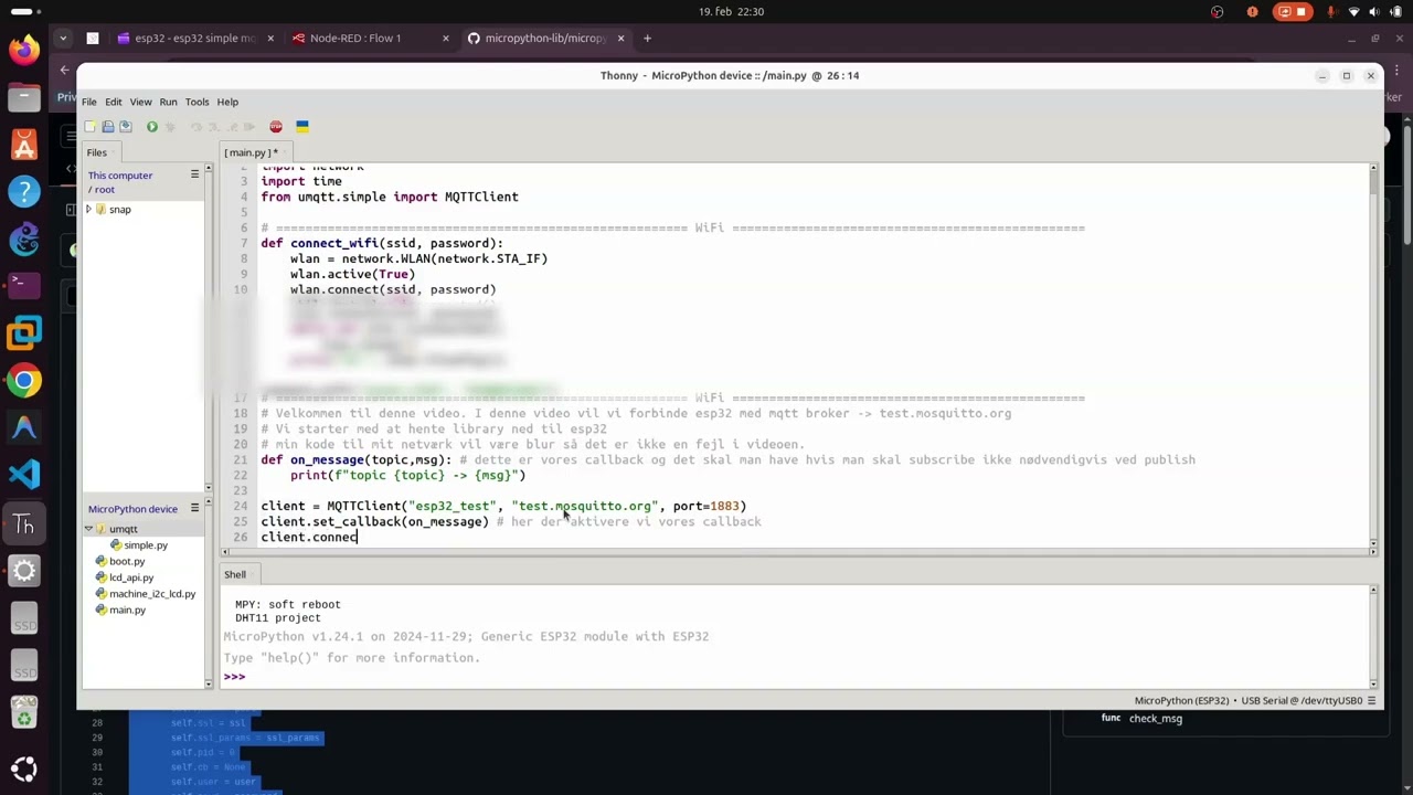 esp32 - esp32 simple mqtt
