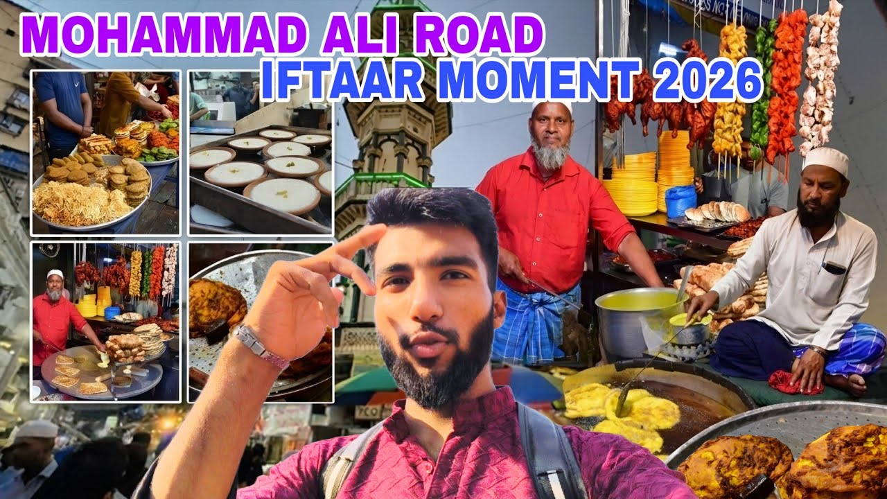 Mumbai's Famous Mohammad Ali Road Iftari spot🍗 | Ramadan Food Vlog 2026 | Crazy Crowd & Street Food🤤