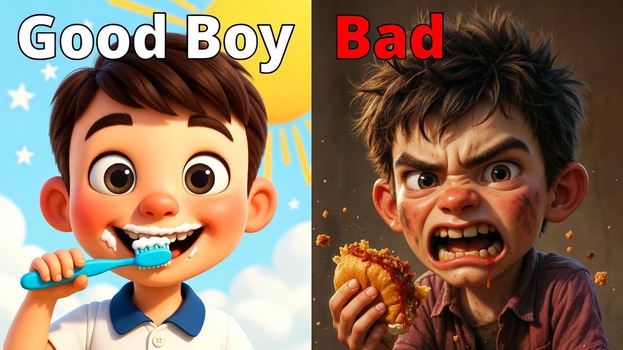 Good boy vs bad boy|| moral story||Little Smile tales