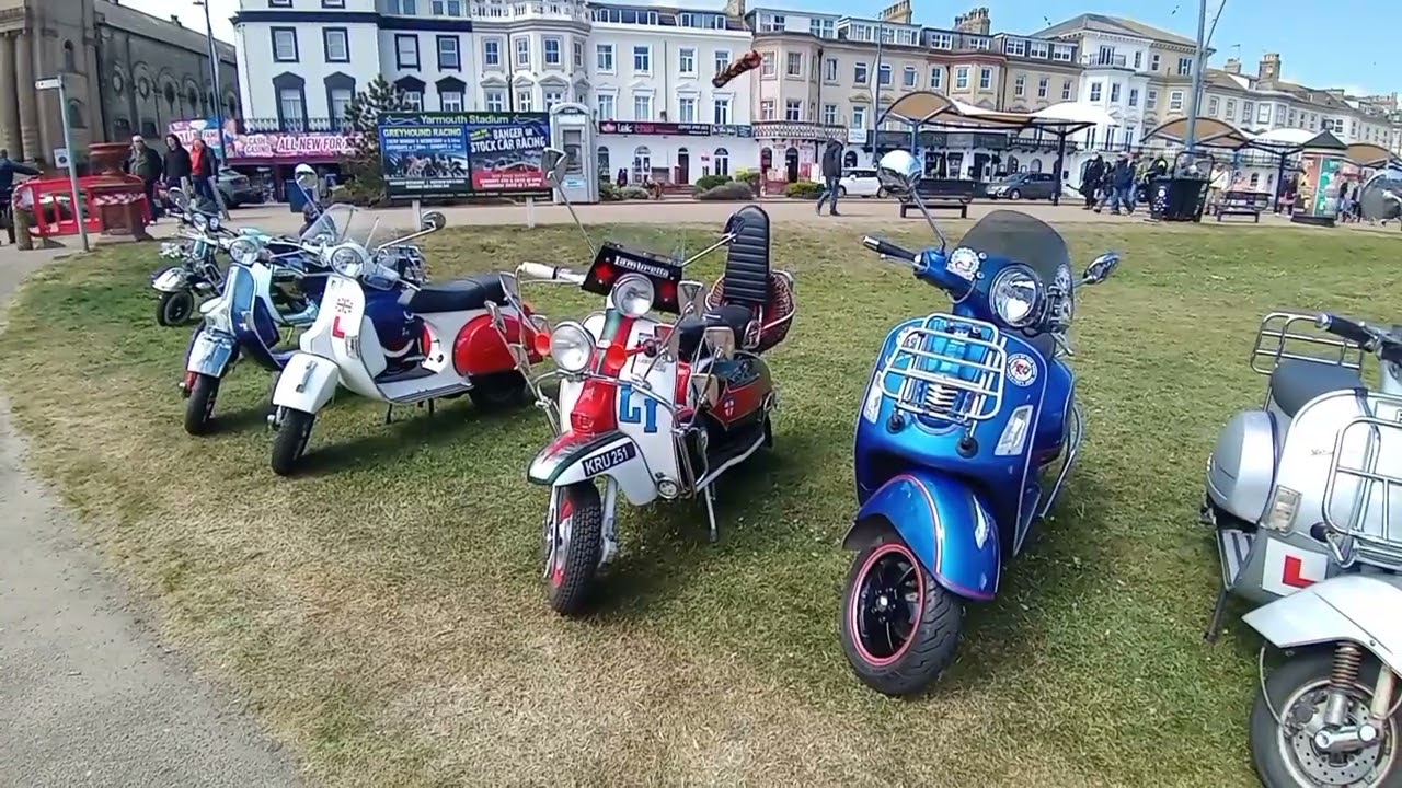 Mods and Rockers Invasion Great Yarmouth May 2025 #mods #rockers #scooters #motorbikes #vintage 