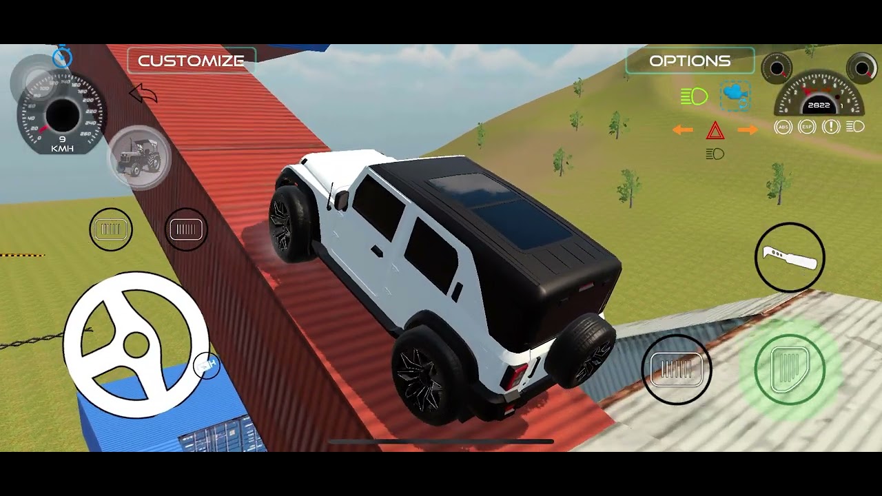 White car 🚘 stunt 