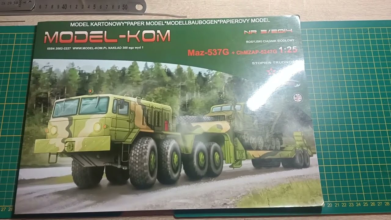 Maz 537G (model-kom) budowa modelu cz.1