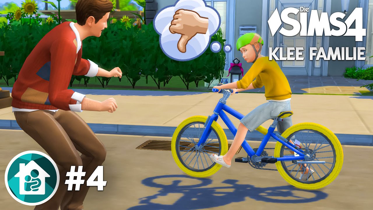 Er mag nicht FAHRRAD fahren lernen 🙄🚳 Klee Familie 2.0 🍀 Let's Play #4 Die Sims 4 Zusammen wachsen