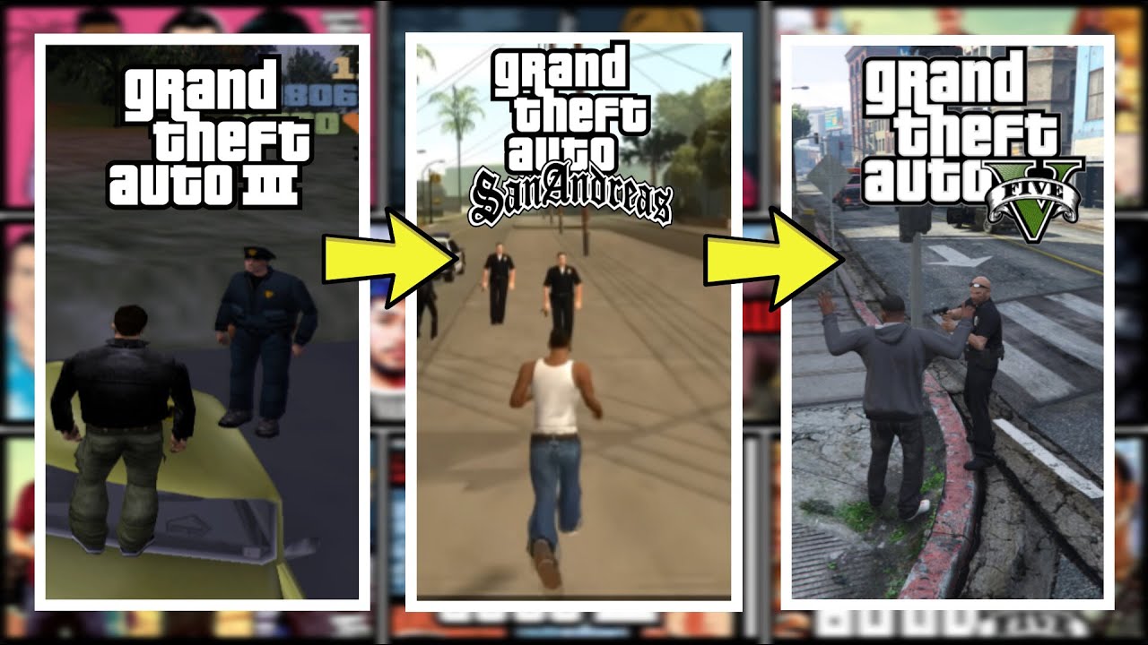 EVOLUTION OF COP AI / LOGIC in GTA Games.