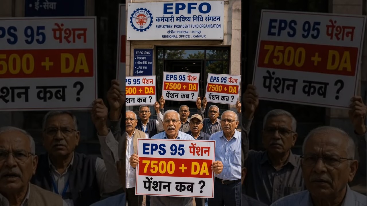 EPS-95 Pension Latest News Today | ₹7500 + DA Pension Demand | Big Update for Pensioners
