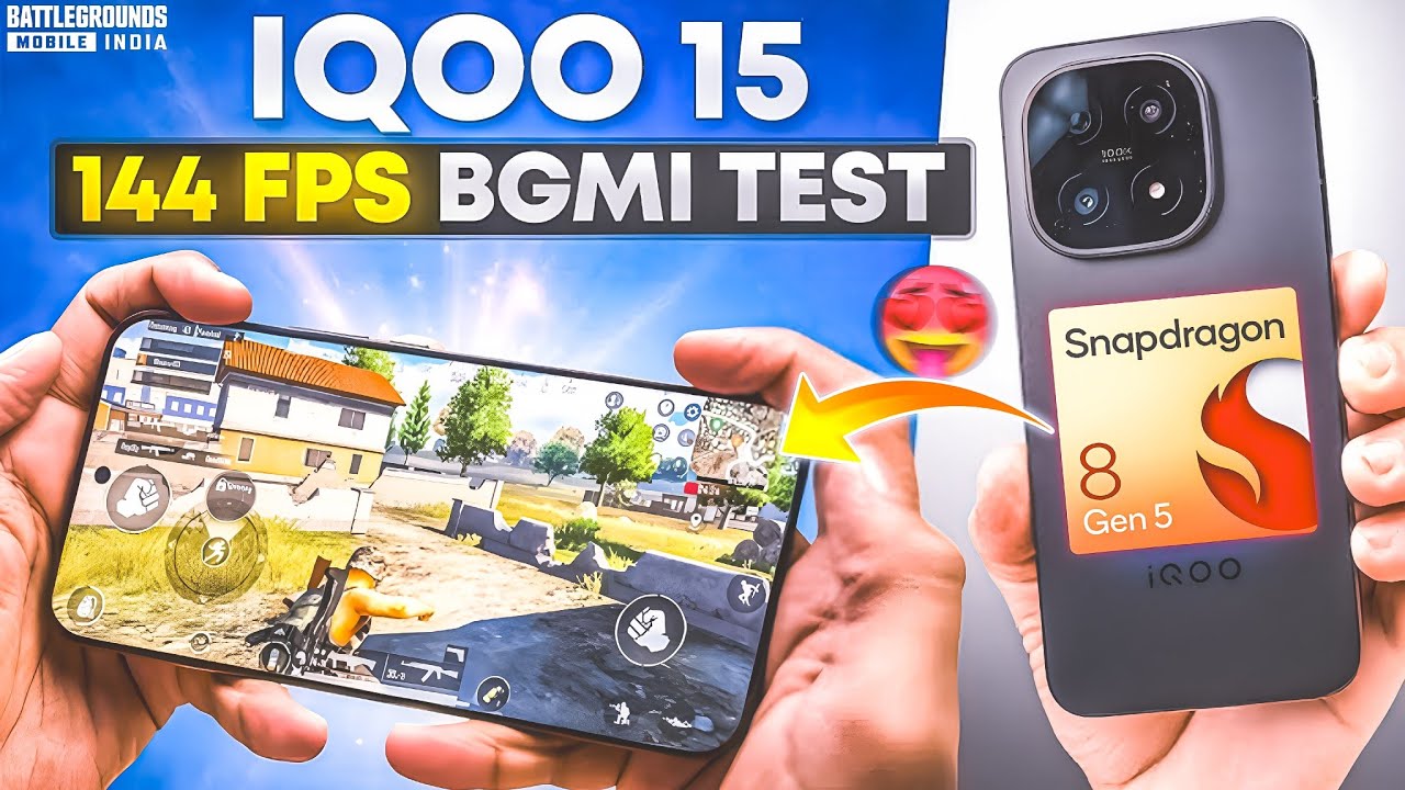 🔥iQOO 15 BGMI 120FPS Gameplay | Smoothness Beast 😈 ( Screen Recording + Fps Test )