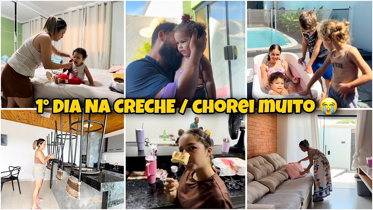 1° DIA DA MINHA BEBÊ NA CRECHE, NÃO AGUENTEI! CASA CHEIA, CHURRASCO E MUITO MAIS … 