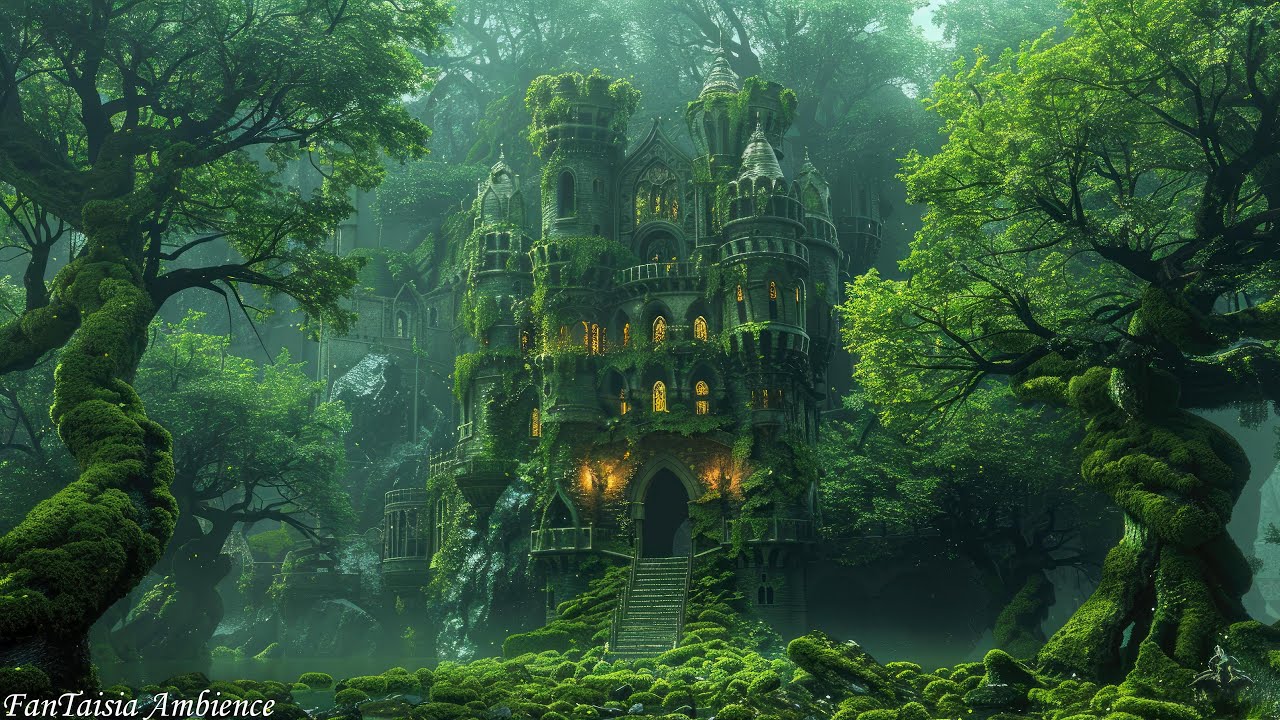 Celtic Harp and Flute - Healing Music - Deeply Relaxing and Soothing Music, Mossy Medieval Castle