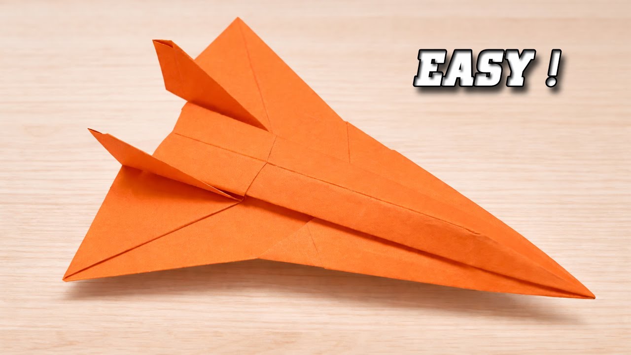 How to make a paper Lockheed Martin SR-72 Darkstar Flies REALLY Far - Paper Airplane Tutorial