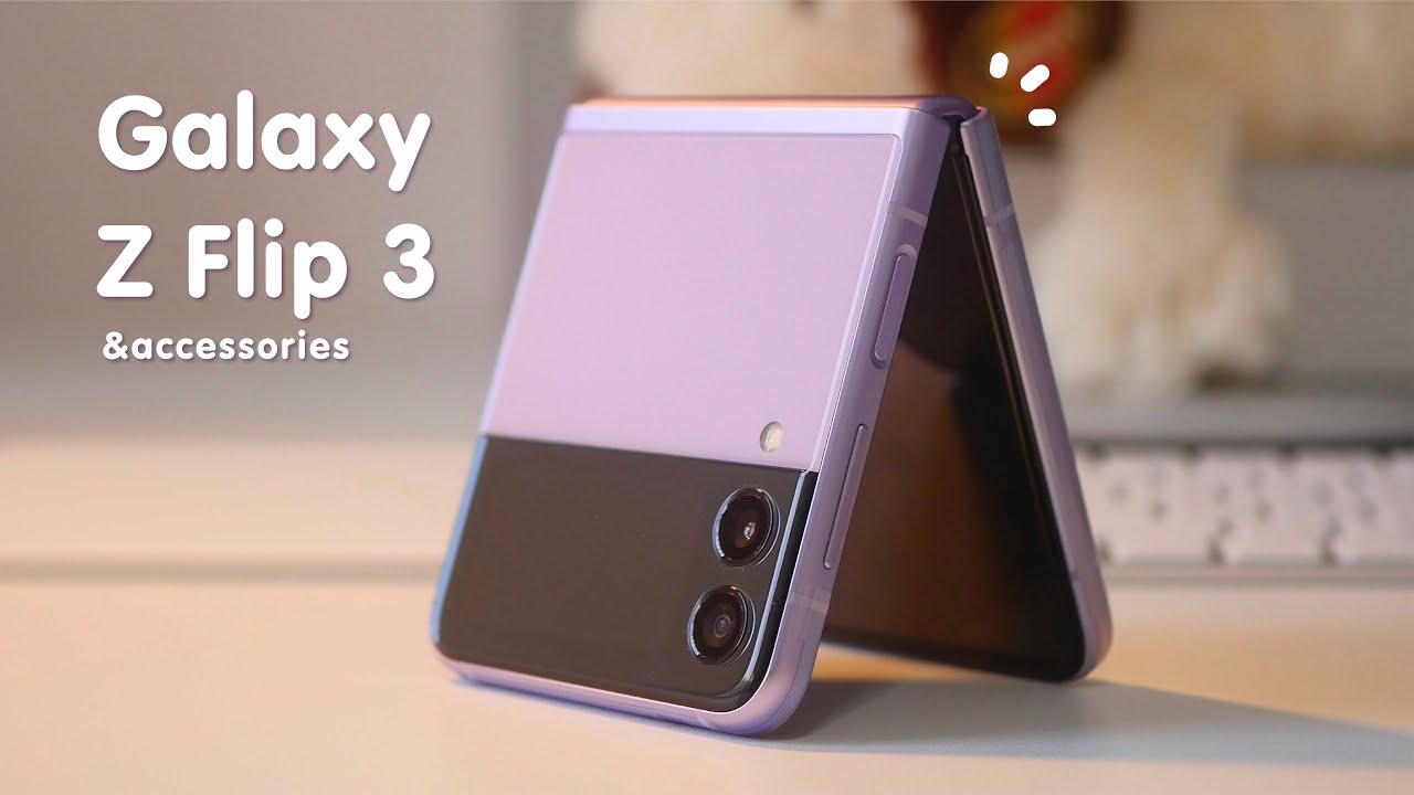 💜Samsung galaxy Flip3 Lavender 5G Unboxing aesthetic