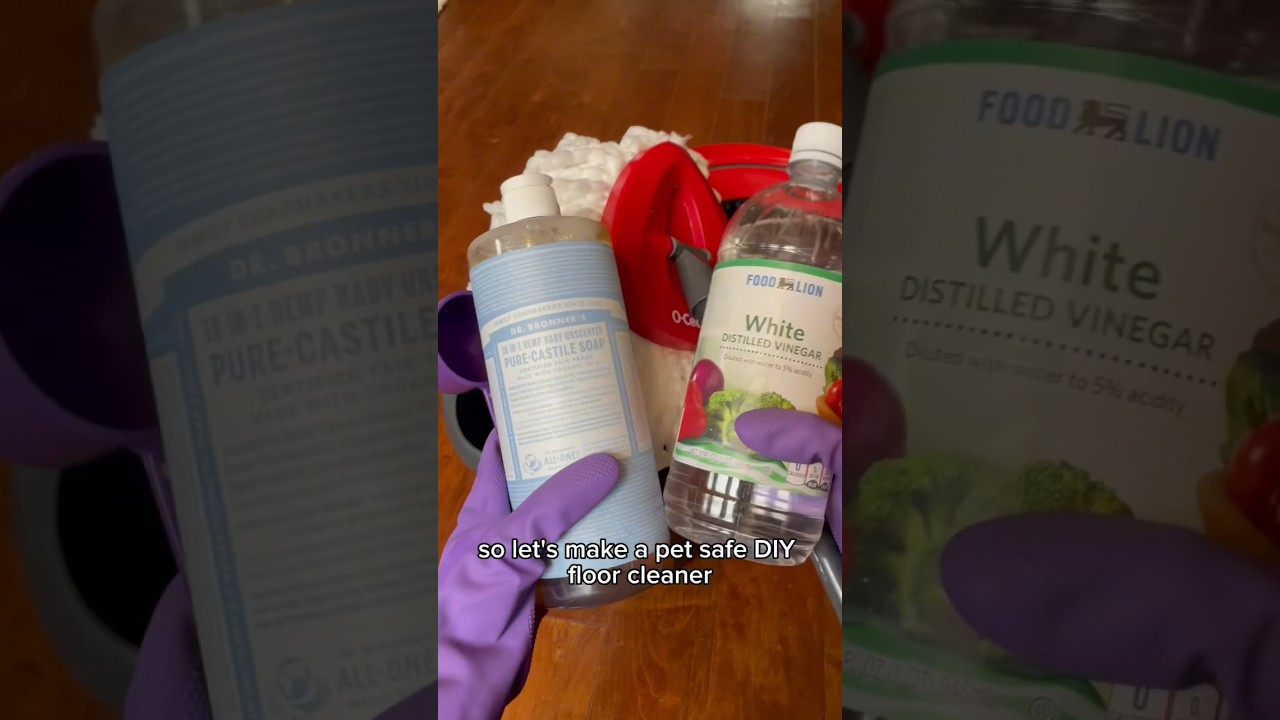 Making a Pet-safe DIY Floor Cleaner 🧹🫧