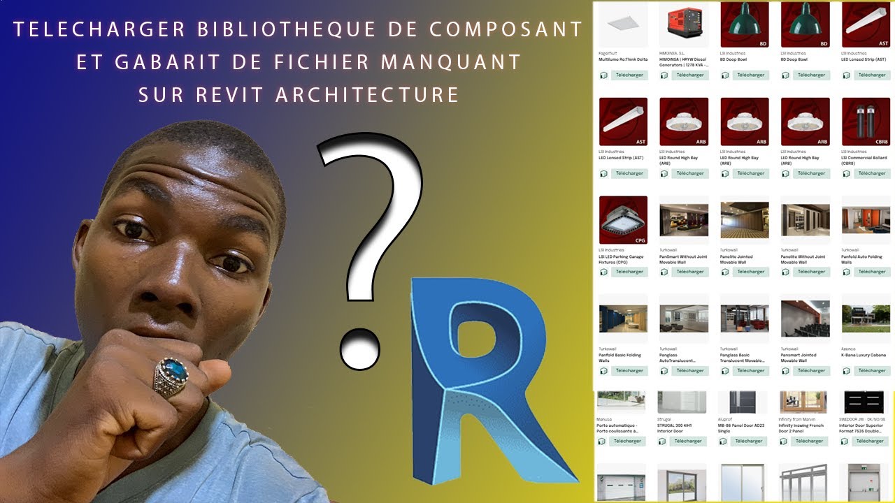 comment télécharger les gabarits manquant et la bibliothèque de famille pour revit architecture Tuto