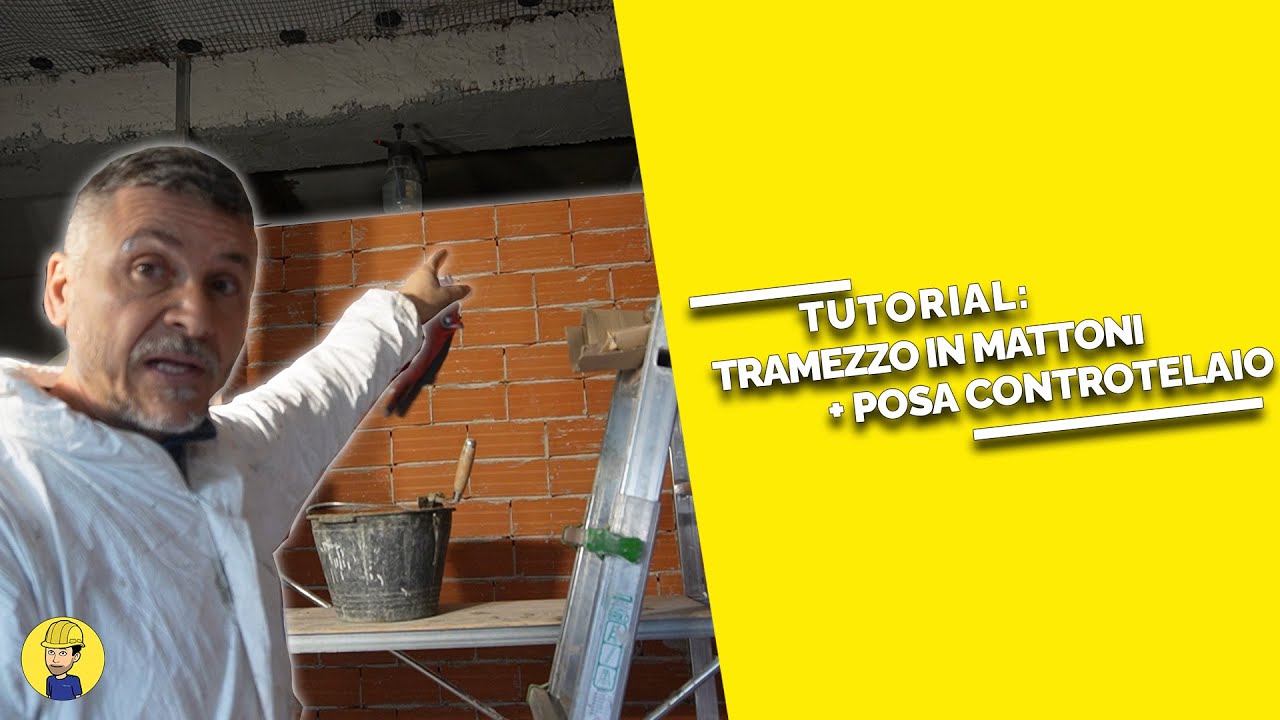 Come COSTRUIRE un MURO in MATTONI FORATI - Vediamo come realizzare una stanza con porta scorrevole
