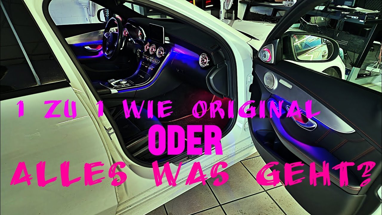 Mercedes W205 Ambiente wie original vs volles Programm NACHRÜSTEN/ Der Unterschied