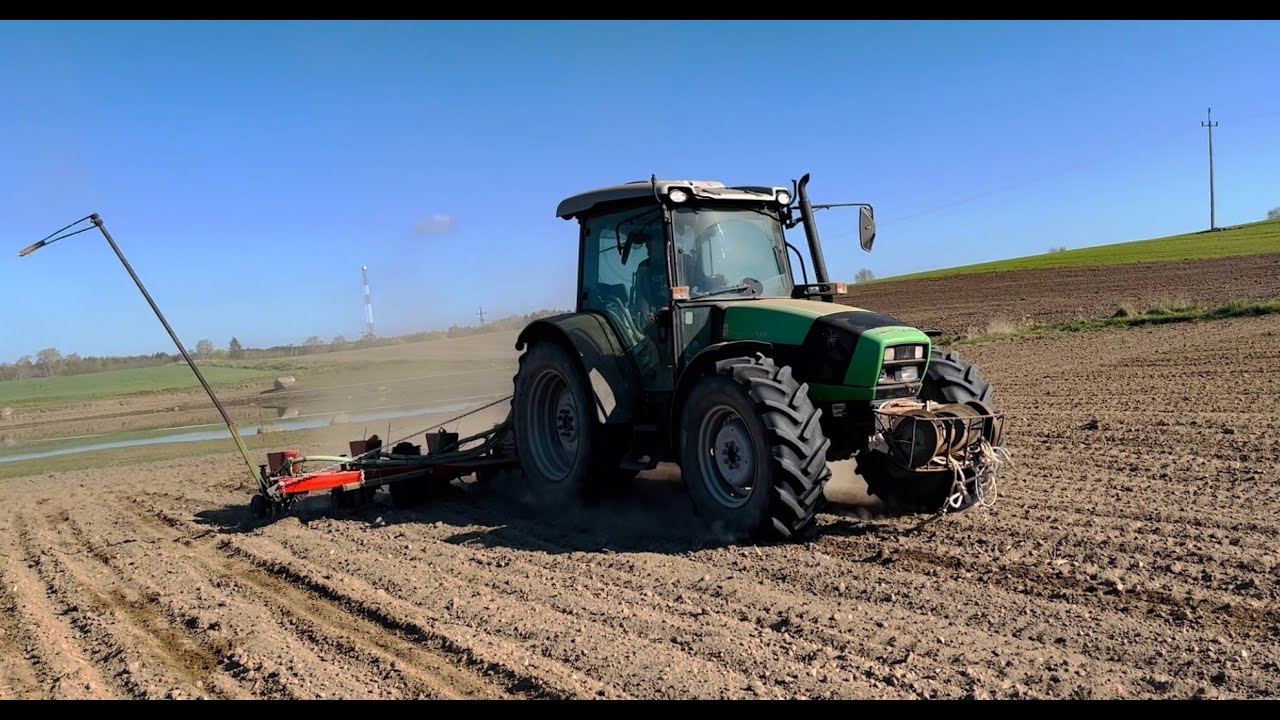 siew kukurydzy 🌽🌱 deutz fahr ✔ tak się sieje na pomorzu ✔
