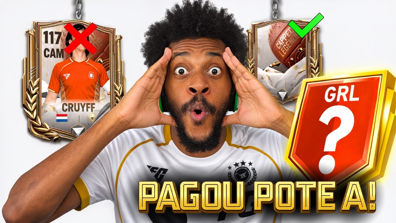 😳 CRUYFF IMPOSSÍVEL! Fui Abrir Packs no Lendas Convocadas e OLHA NO QUE DEU! | FC Mobile